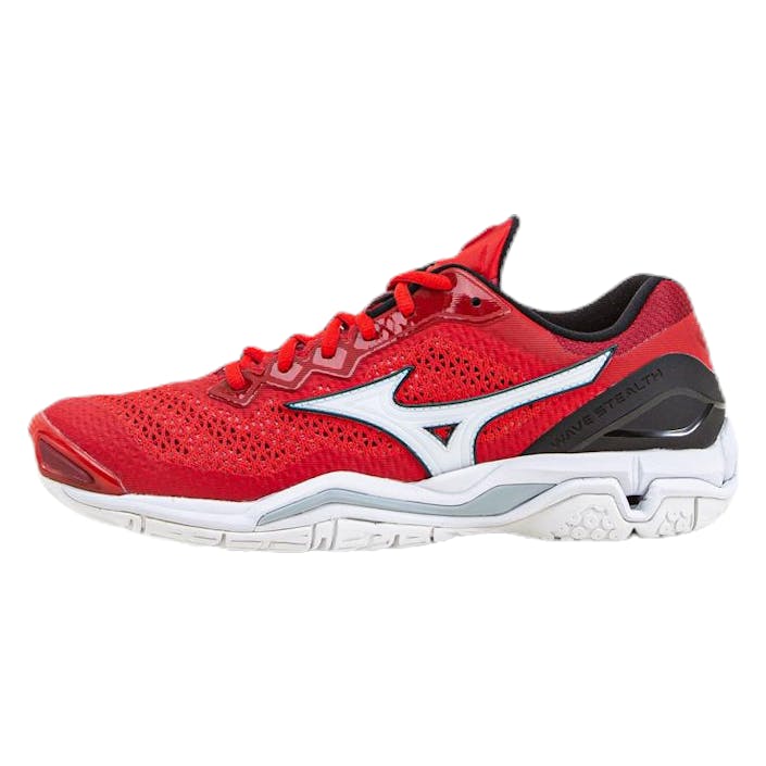 Wave Stealth V  White/Red, Male, Sko, Treningssko, Håndball, Hvit/Rød, EU 45