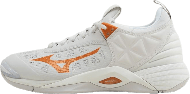 Wave Momentum Orange/White, Female, Shoes, Training shoes, Handball, White, UK 7