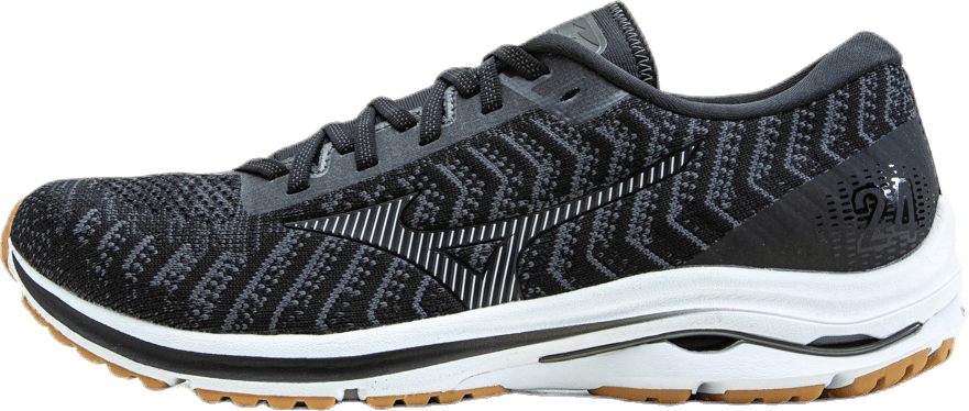 Wave Rider 24 Waveknit Black, Male, Shoes, Running shoes, Running, Black, UK 7