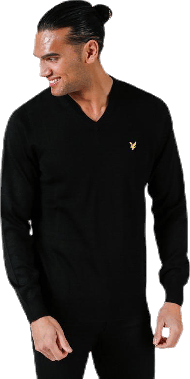V-Neck Pullover Black