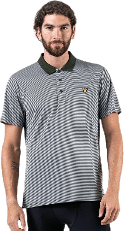 Microstripe Polo Green, Male, Odzież, Podkoszulek, Golf, Zielony, S