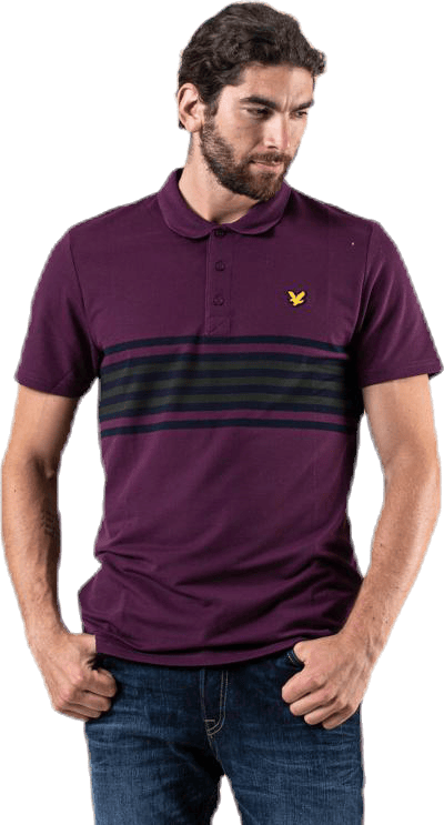 Plus Stripe Polo Blue, Male, Odzież, Podkoszulek, Golf, Niebieski, S