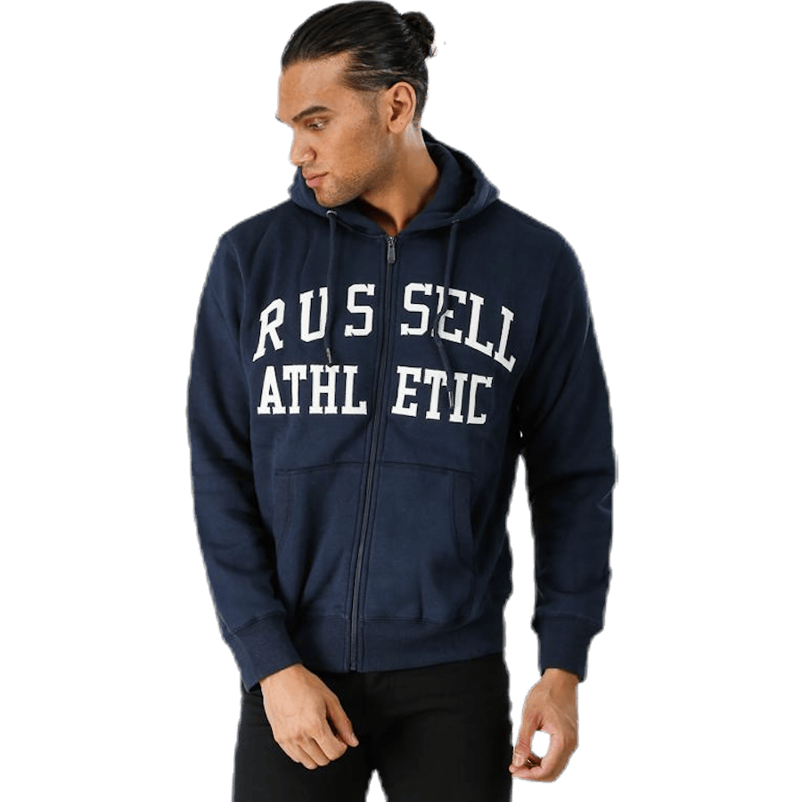 Zip Through Tackle Twill Hoody Blue