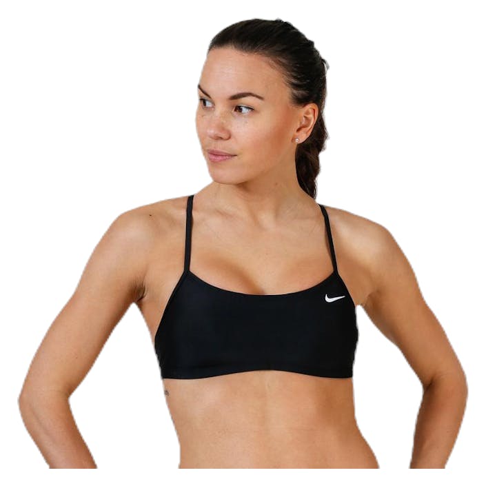 Racerback Top Solid Black, Female, Bekleidung, Bademode, Schwimmen, Schwarz, M