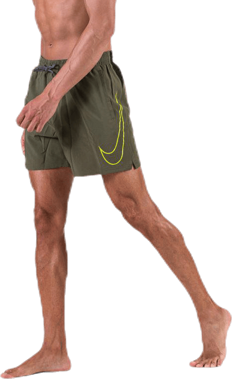 5" Volley Short Big Swoosh Green, Male, Apparels, Swimwear, Green, S