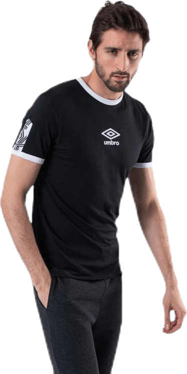 Ringer Taped Logo Tee Black - Bild 4