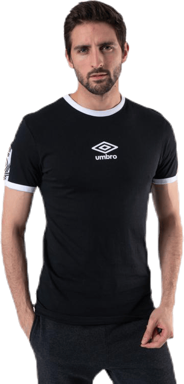 Ringer Taped Logo Tee Black - Bild 5