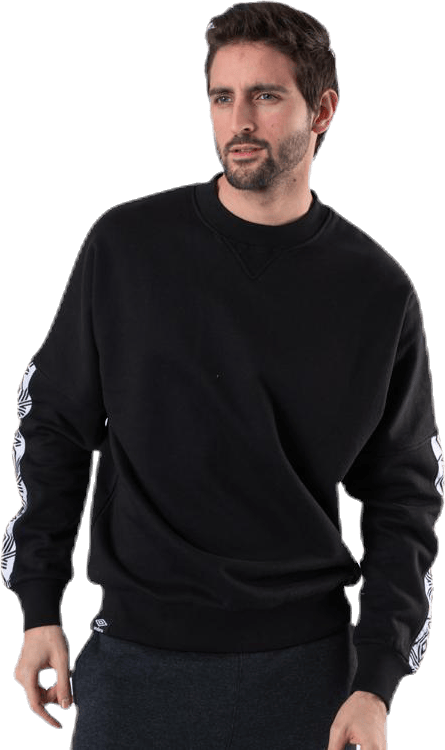 Taped Drop Shoulder Sweat Black, Male, Apparels, Shirts, Black, M