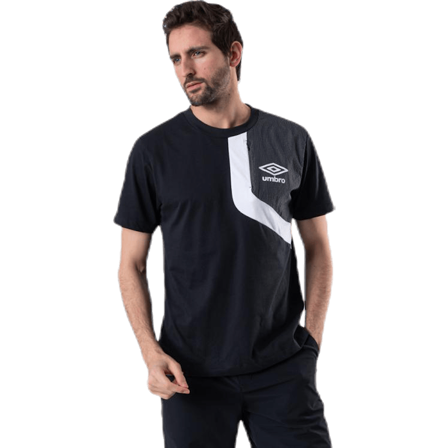 Diamond Cut Pocket Tee Black