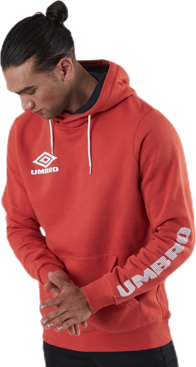 Sleeve Print Hoodie Red - Bild 3