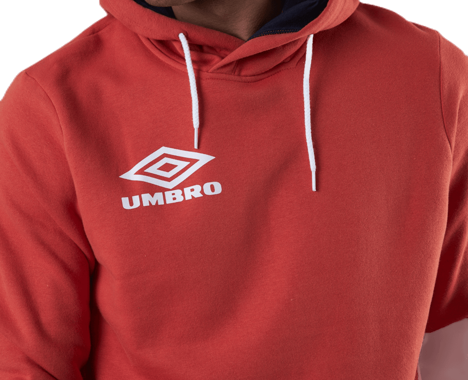 Sleeve Print Hoodie Red - Bild 4