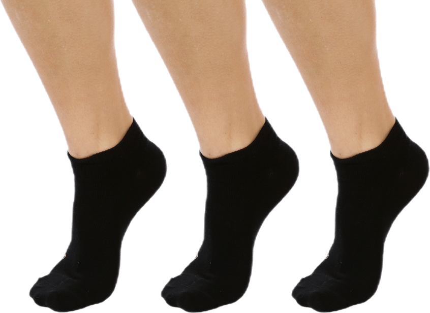 Low Cat 3-Pack Black, Unisex, Apparels, Socks, Black, 43-46