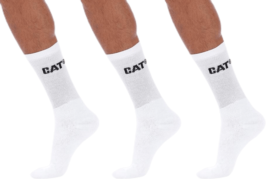 3-Pack Sport White, Unisex, Apparels, Socks, White, 41-45