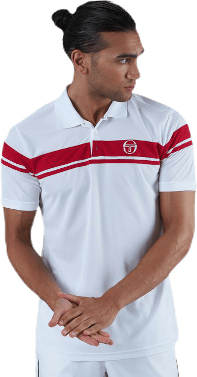 Young Line Pro Polo White/Red