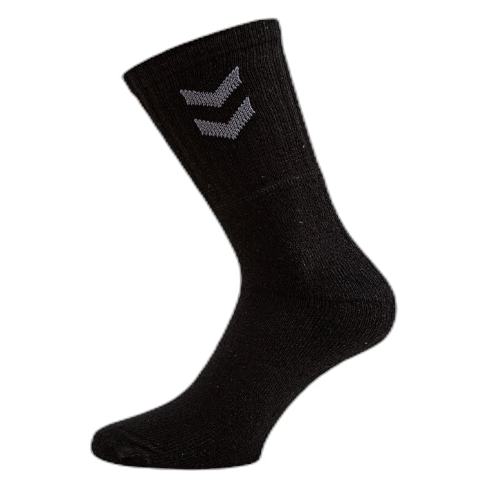 3-Pack Basic Sock Black, Unisex, Abbigliamento, Calzini, Allenamento, Nero, 41-45