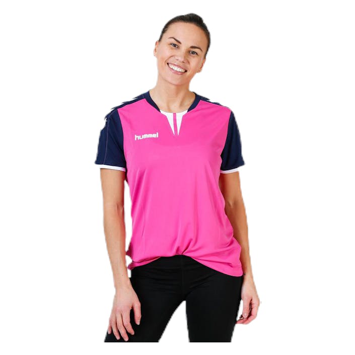Core SS Jersey Pink/Blue, Female, Apparels, T-shirt, Soccer, Pink/Blue, M