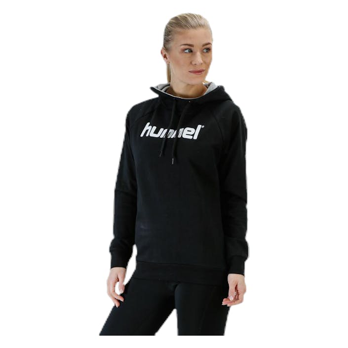 Cotton Logo Hoodie W Black, Female, Apparels, Shirts, Soccer, Black, S