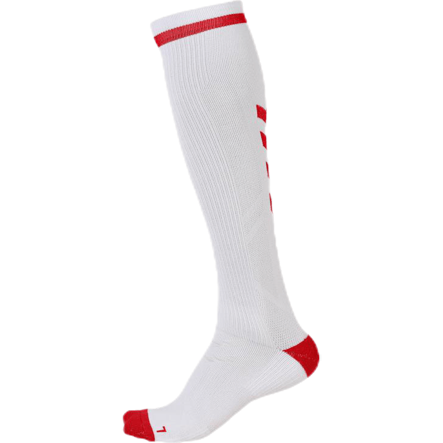 Elite Indoor Sock High White/Red