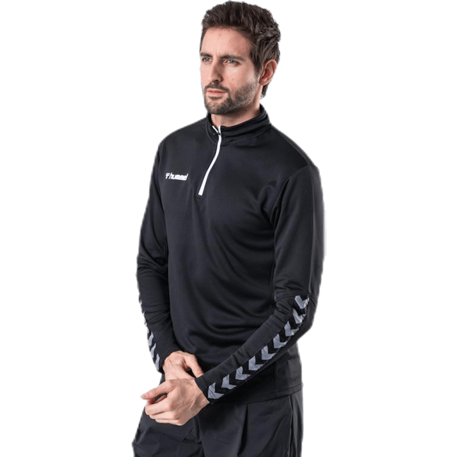 Authentic Half Zip Sweatshirt White/Black