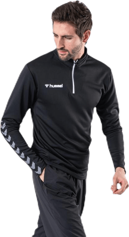 Authentic Half Zip Sweatshirt White/Black - Bild 4