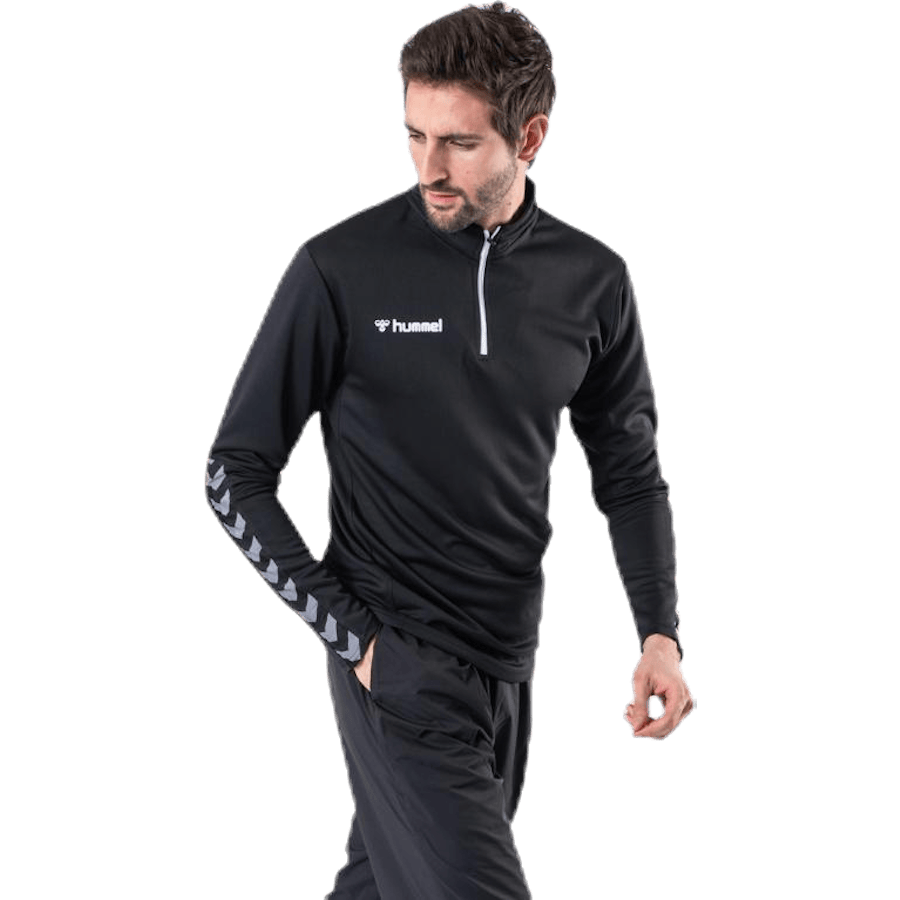 Authentic Half Zip Sweatshirt White/Black - Bild 4