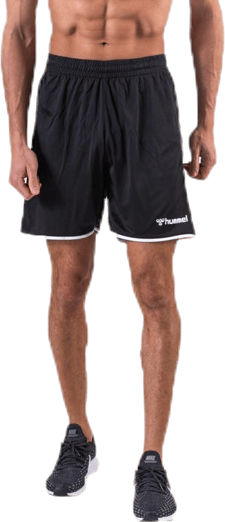 Authentic Poly Shorts White/Black, Male, Vêtements, Shorts, Le football, Blanc/Noir, L