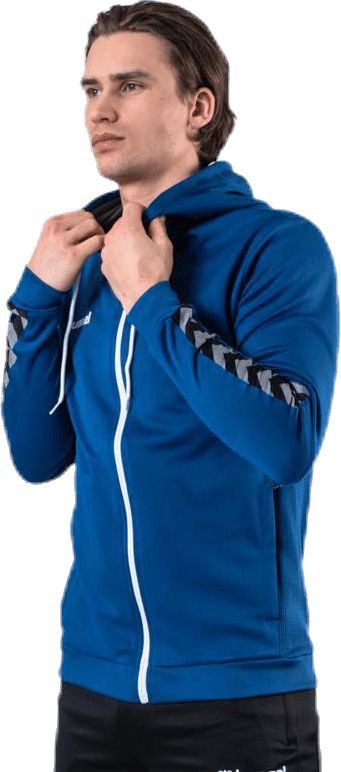 Authentic Poly Zip Hoodie Blue - Bild 2