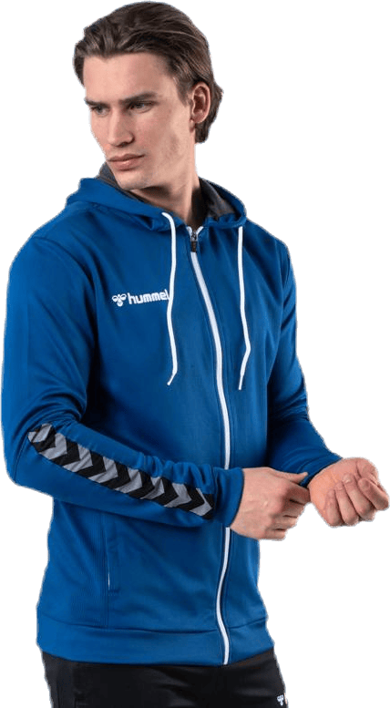 Authentic Poly Zip Hoodie Blue - Bild 4