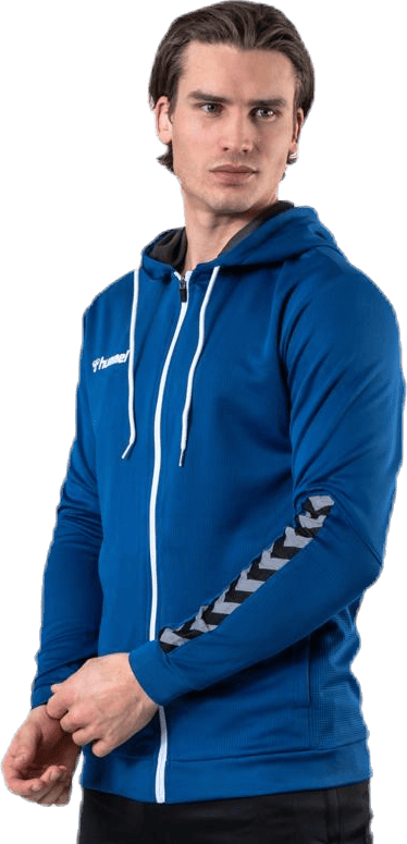 Authentic Poly Zip Hoodie Blue - Bild 5