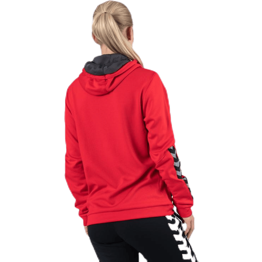 Authentic Poly Zip Hoodie Red - Bild 3
