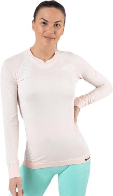 Clea Seamless LS Pink, Female, Kläder, Skjortor, Träning, Rosa, XL/XXL