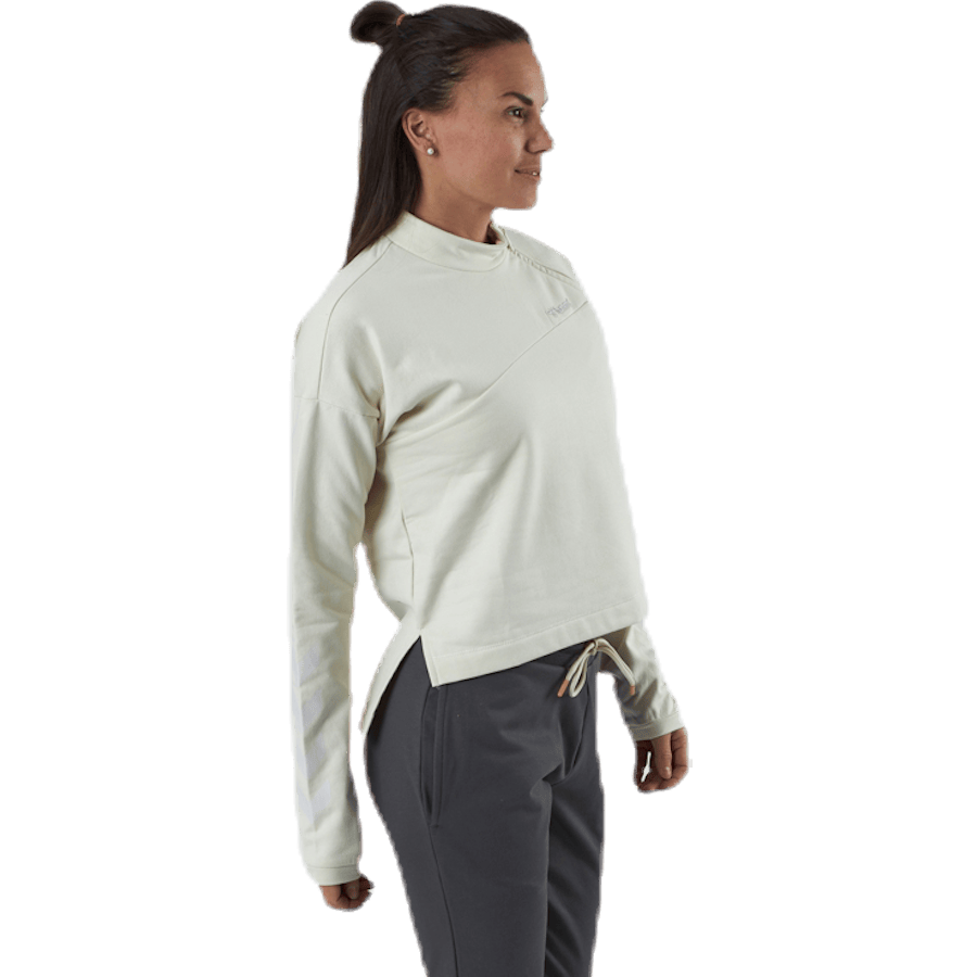 Flew Short Sweatshirt White/Grey - Bild 2