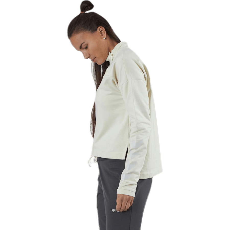 Flew Short Sweatshirt White/Grey - Bild 4