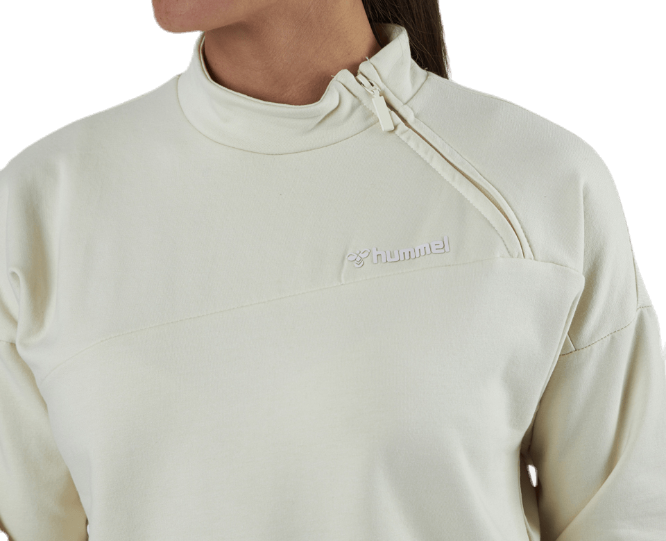 Flew Short Sweatshirt White/Grey - Bild 5