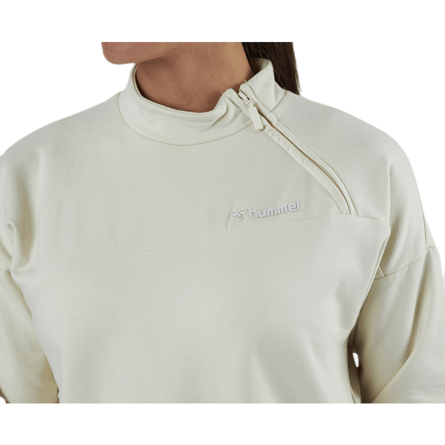 Flew Short Sweatshirt White/Grey - Bild 5