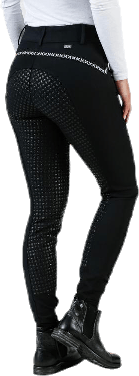 Emily Riding Pants w. Silicon Black - Bild 3