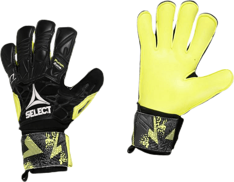GK Gloves 77 Super Grip Hyla Cut Black/Yellow, Unisex, Odevy, čiapky a čiapky, Futbal, Čierna/Žltá, 9,5