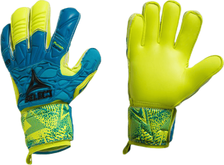 GK Gloves 78 Protection Flat Cut Blue/Yellow