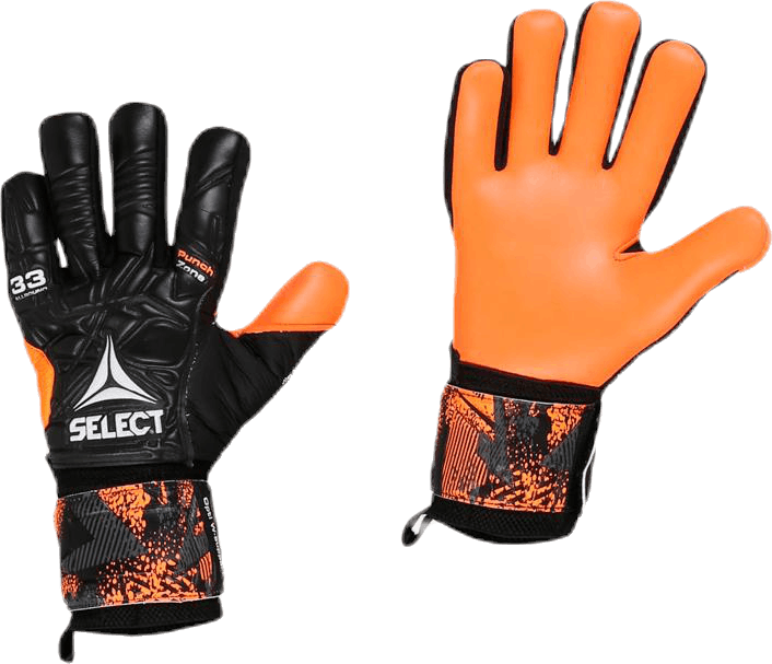 GK Gloves 33 Allround Negative Cut Orange/Black, Unisex, Odevy, čiapky a čiapky, Futbal, Oranžová/Čierna, 9,5