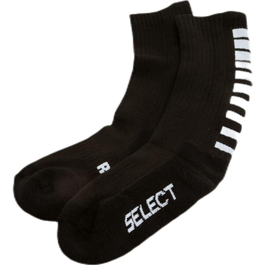 Sports socks striped long Black