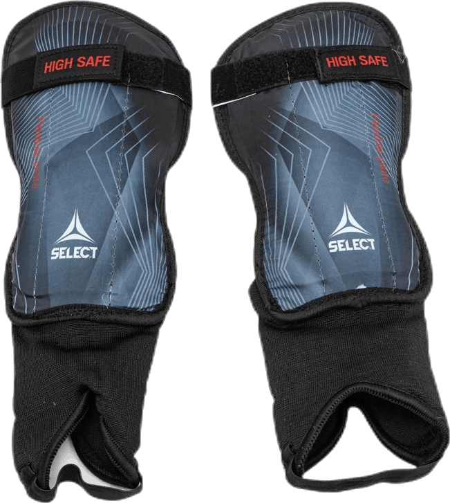 Shin Guards High Safe v20 Black/Grey, Unisex, varusteet, Suojaus, Jalkapallo, Musta/Harmaa, S