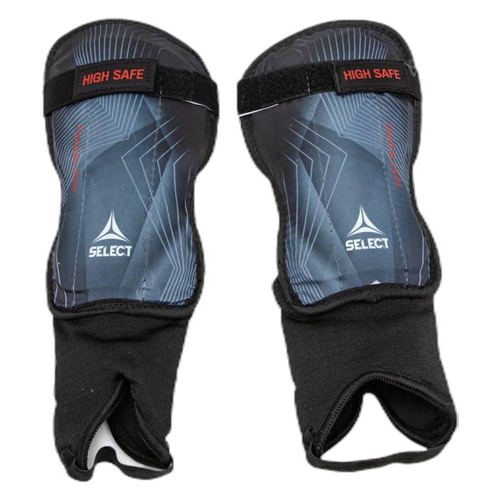Shin Guards High Safe v20 Black/Grey, Unisex, varusteet, Suojaus, Jalkapallo, Musta/Harmaa, S