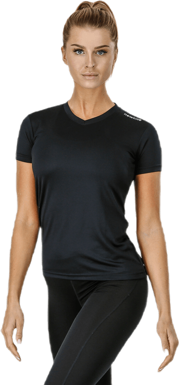 Base Cool T-Shirt Black, Female, Odevy, Tričko, Beží, Čierna, XL