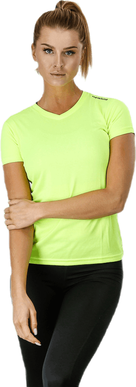 Base Cool T-Shirt Yellow, Female, Vêtements, T-shirt, Courses, Jaune, S