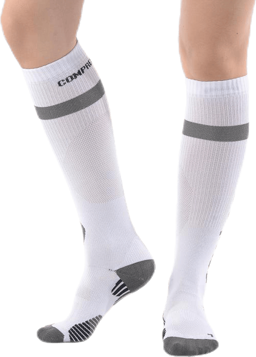 Compression Sock  White, Unisex, Kläder, Strumpor, Löpning, Vit, 39-42