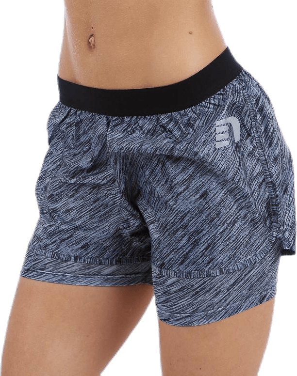 Imotion Heather 2 Layer Shorts Grey, Female, Apparels, Shorts, Running, Grey, XL