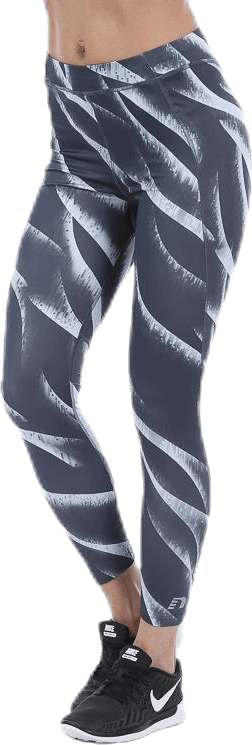 Imotion Printed 7/8 Tights W Patterned, Female, Apparels, Leggings, Running, Patterned, L