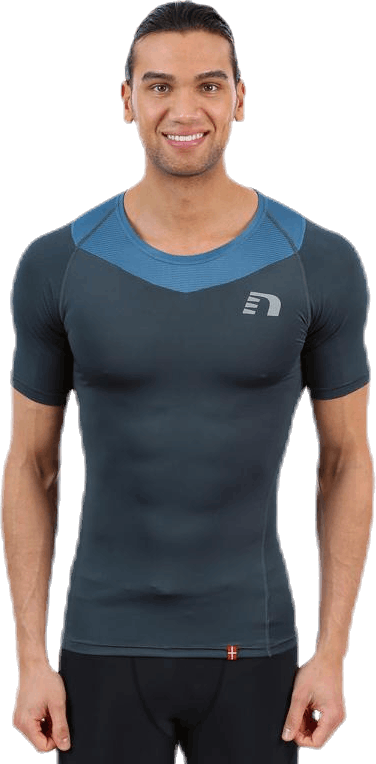 Iconic Vent Stretch Tee M Blue, Male, Apparels, T-shirt, Running, Blue, XXL