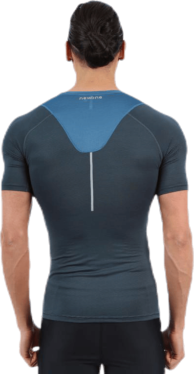 Iconic Vent Stretch Tee M Blue - Bild 2