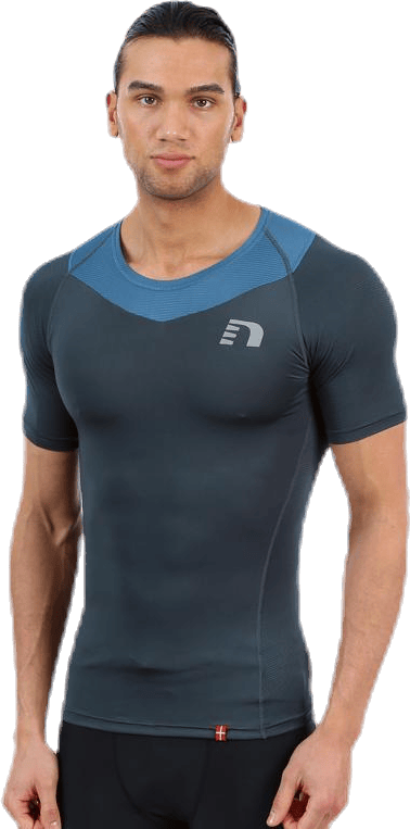 Iconic Vent Stretch Tee M Blue - Bild 3